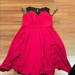 Red cocktail dress